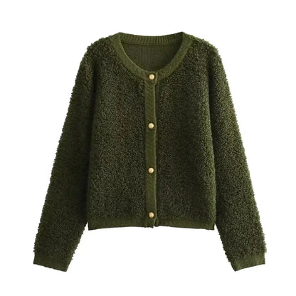 Teddy Vest Dames Warm en Zacht met Knopen en Zakken