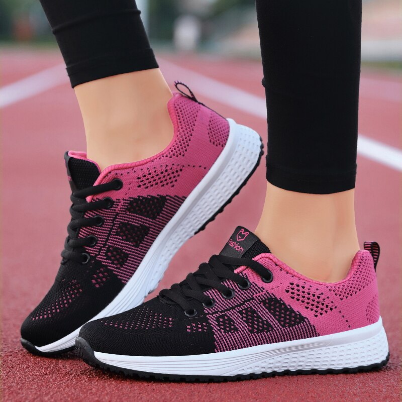 Sportieve Sneakers Met Ademend Mesh Voor Dames