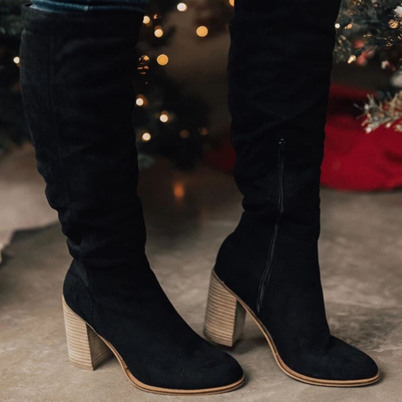 Vrouwen Winter Hoge Laarzen met Hakken