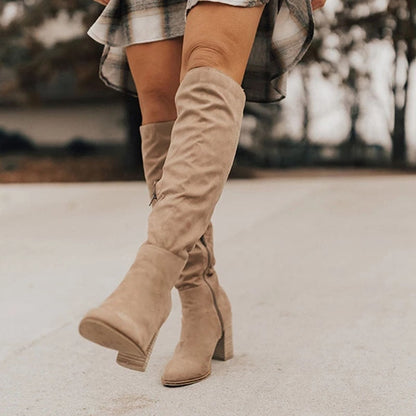 Vrouwen Winter Hoge Laarzen met Hakken