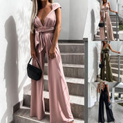Elegant Halter Jumpsuit with Wide Legs