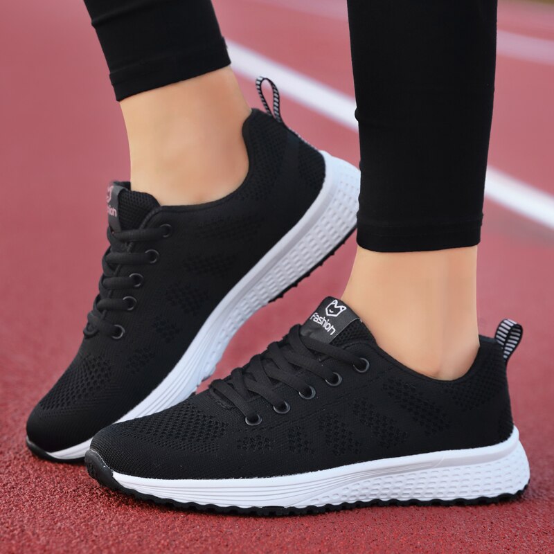 Sportieve Sneakers Met Ademend Mesh Voor Dames