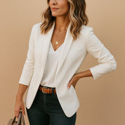 Haven | Elegant & Tailored Black Blazer for Women – Slim Fit One Button Design 10