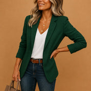 Haven | Elegant & Tailored Black Blazer for Women – Slim Fit One Button Design 9