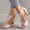 Hayley Heels | Elegant Peep-Toe Sandals with Cut-Out Design