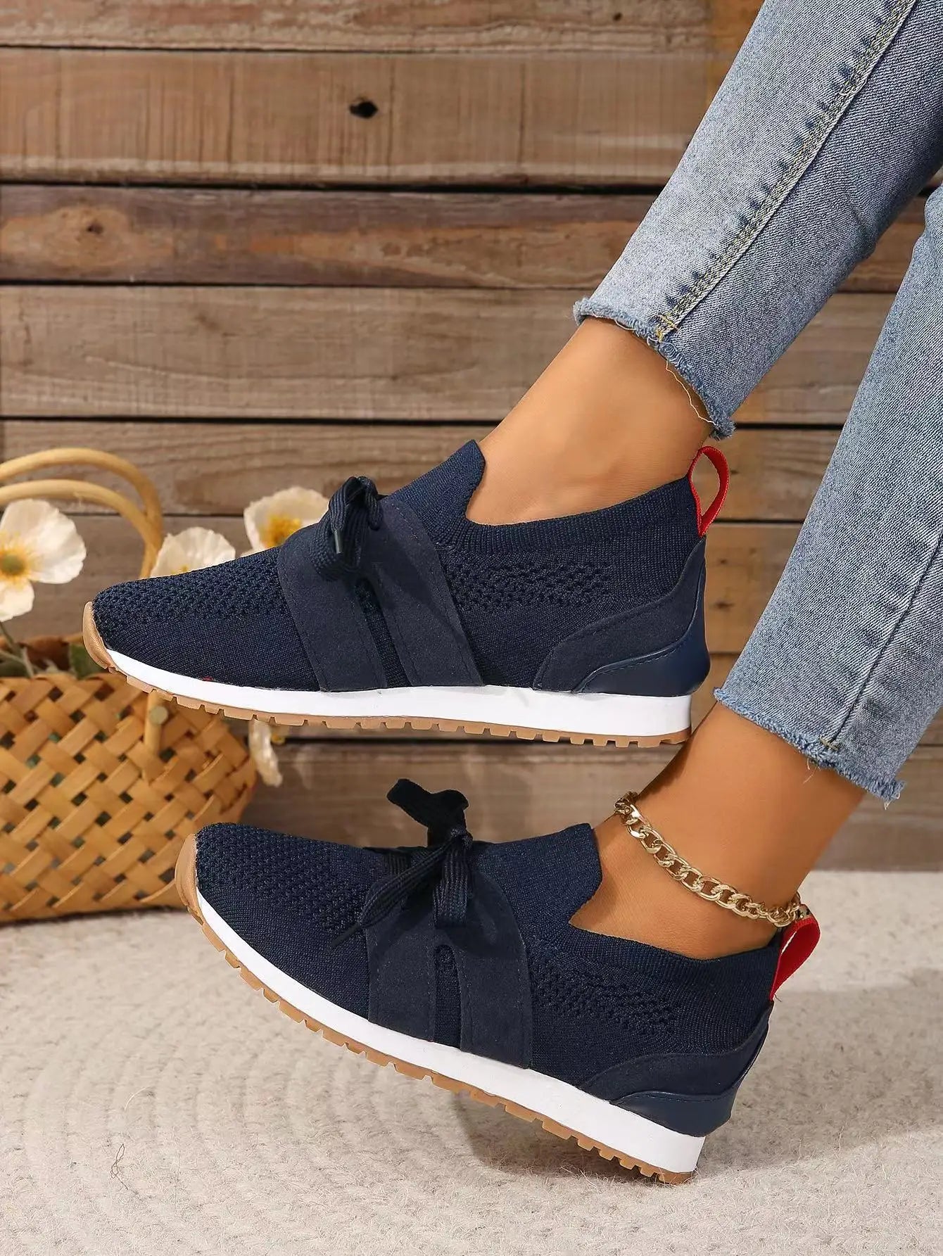 Hazel Shoes | Mesh Lace-Up Comfy Sneakers