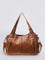 Sac à bandoulière robuste pour femme en cuir vegan avec fermetures éclair et poches