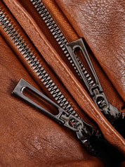 Sac à bandoulière robuste pour femme en cuir vegan avec fermetures éclair et poches