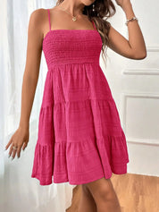 Janette Dress | Summer Pleated Mini Dress
