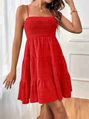 Janette Dress | Summer Pleated Mini Dress