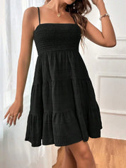 Janette Dress | Summer Pleated Mini Dress