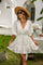 Jassmine Dress | Chic Button Lace Mini Dress