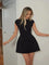 Kanishan Dress | Round Neck Short Sleeves Mini Dress