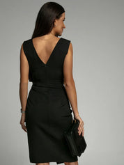 Kelsea Dress | V-Neck Sleeveless Wrap Dress
