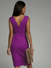 Kelsea Dress | V-Neck Sleeveless Wrap Dress