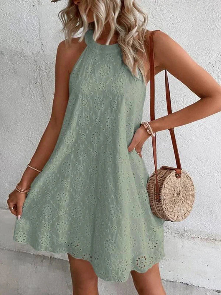 Kendra Dress | Elegant Sleeveless Swing Dress