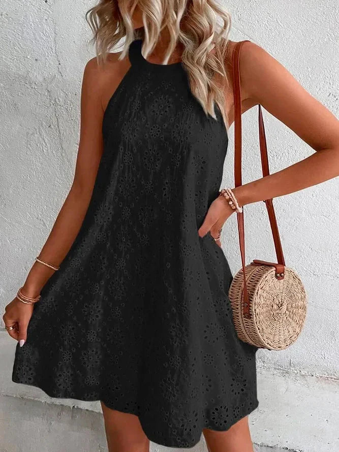 Kendra Dress | Elegant Sleeveless Swing Dress