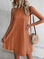 Kendra Dress | Elegant Sleeveless Swing Dress