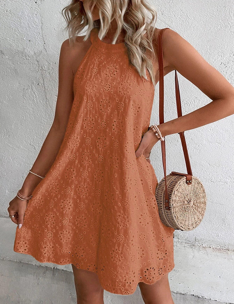 Kendra Dress | Elegant Sleeveless Swing Dress