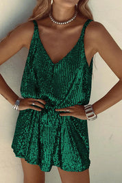 Kristy Dress | Sleeveless Sequins Mini Dress