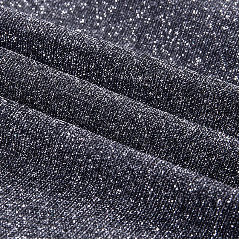 Glitter Hoge Taille Wijde Broek Voor Vrouwen