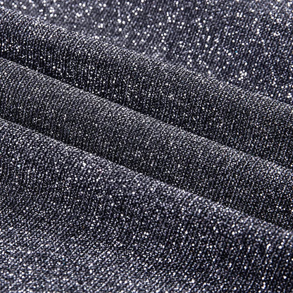 Glitter Hoge Taille Wijde Broek Voor Vrouwen