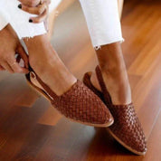 Lainey Sandals | Women's Woven Leather Sandals