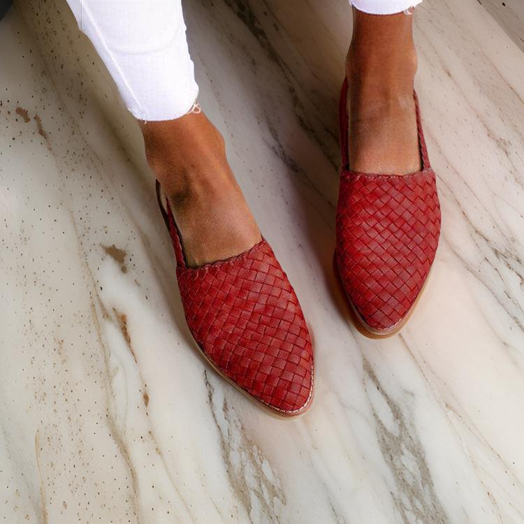 Lainey Sandals | Women's Woven Leather Sandals