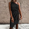 Lenora Dress | Stylish One-Shoulder Short Summer Dress