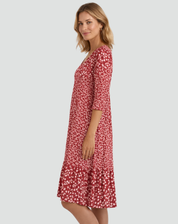 Boho Midi Jurk Met Bloemenprint En V Hals Voor Dames