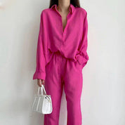 Ladies Summer Set With Blouse And Pants