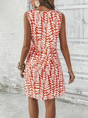 Marcella Dress | Printed Sleeveless Summer Mini Dress