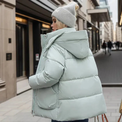 Waterdichte Vrouwen Puffer Winterjas Met Capuchon Oversized Dikke Kraag