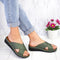 Matilde Sandals | Woven Crisscross Straps Platform Sole Sandals