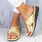 Matilde Sandals | Woven Crisscross Straps Platform Sole Sandals