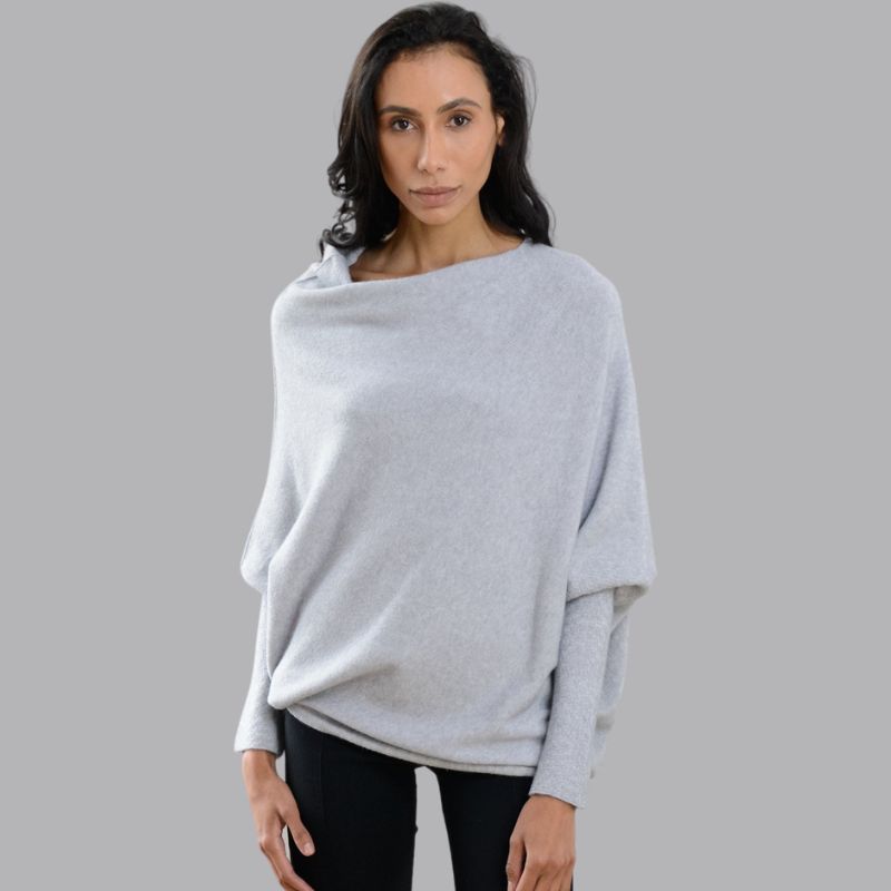 Oversized Gebreide Off Shoulder Trui voor Dames