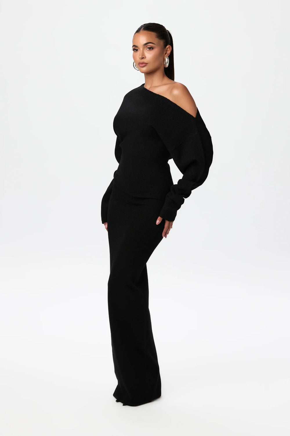 Florine - Robe maxi épaules dénudées