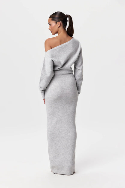 Florine - Off-shoulder maxi jurk