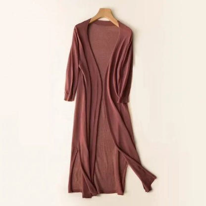Gebreide Maxi vest voor dames