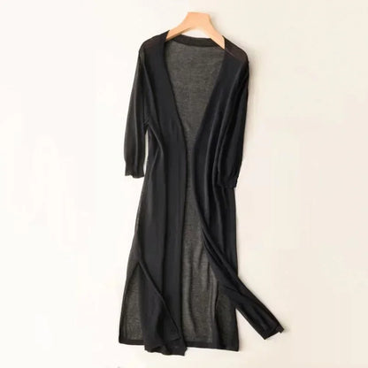 Gebreide Maxi vest voor dames