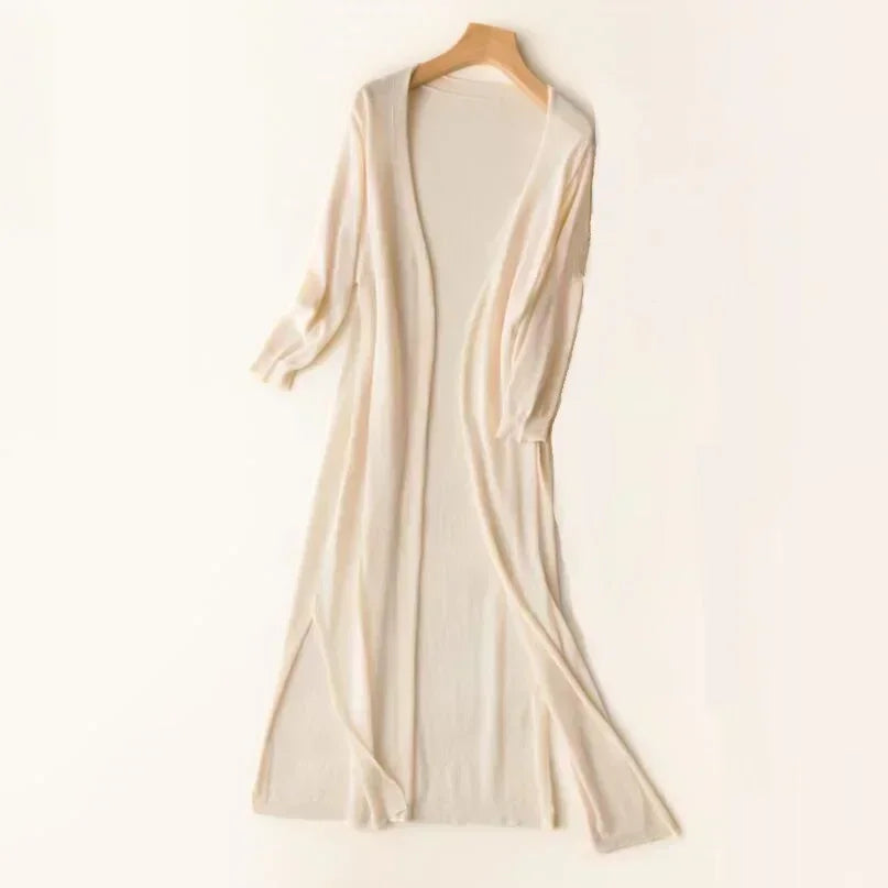 Gebreide Maxi vest voor dames