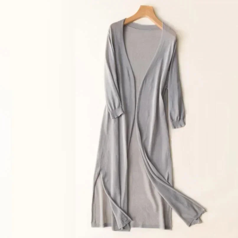 Gebreide Maxi vest voor dames