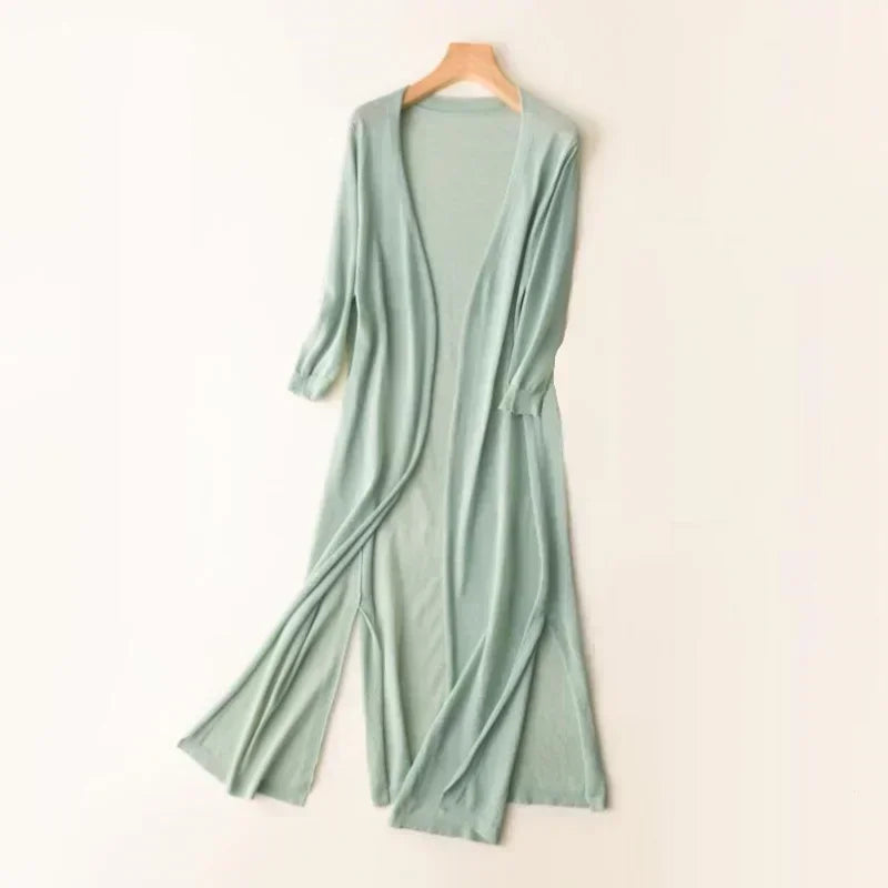 Gebreide Maxi vest voor dames
