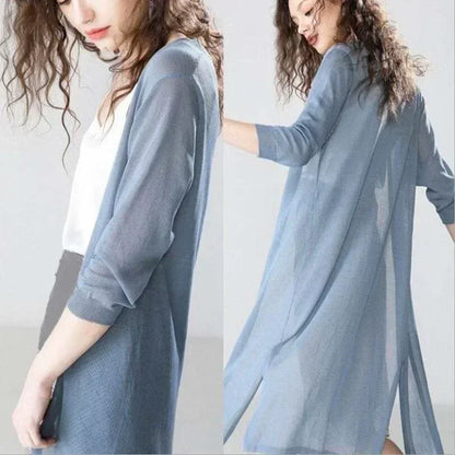 Gebreide Maxi vest voor dames
