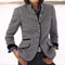 Wool Blazer with Contrast Trim for Women