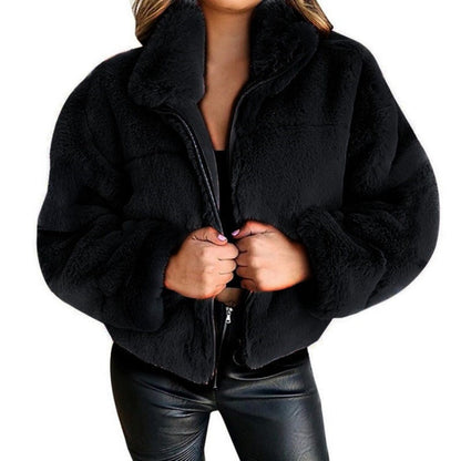 Warme Oversized Fleece Jas Voor Vrouwen Met Rits