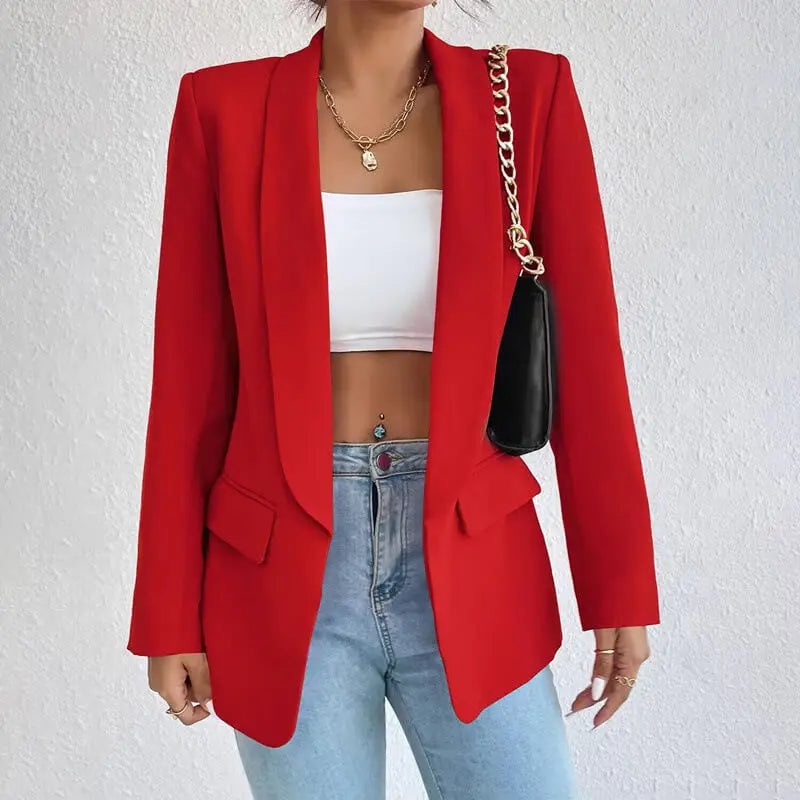 Stijlvolle Verfijnde Slim-Fit Dames Blazer