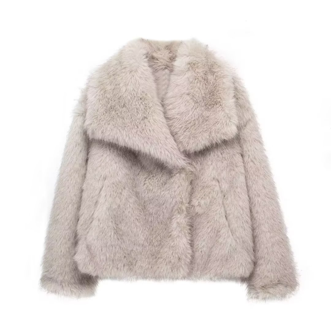 Faux Fur Luxe Zachte Winterjas Oversized Dames