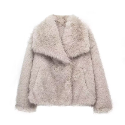 Faux Fur Luxe Zachte Winterjas Oversized Dames