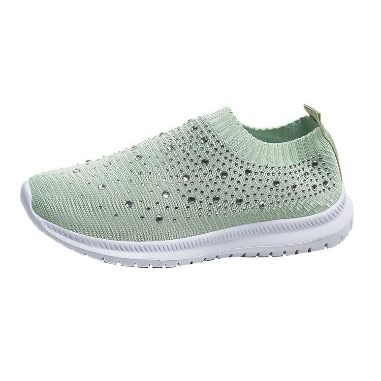 Comfortabele Glitter Slip-on Sneakers voor Dames